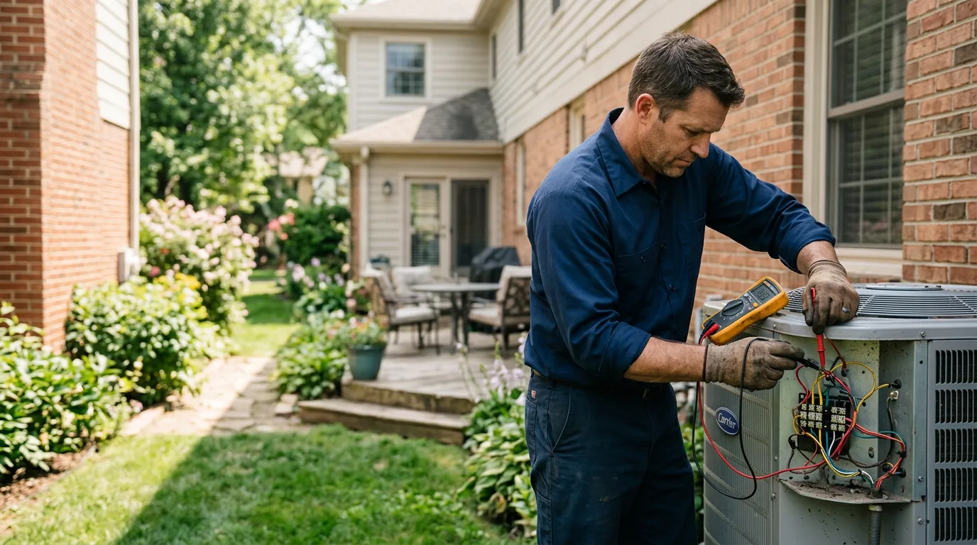 HVAC technician working near Gardendale, TX